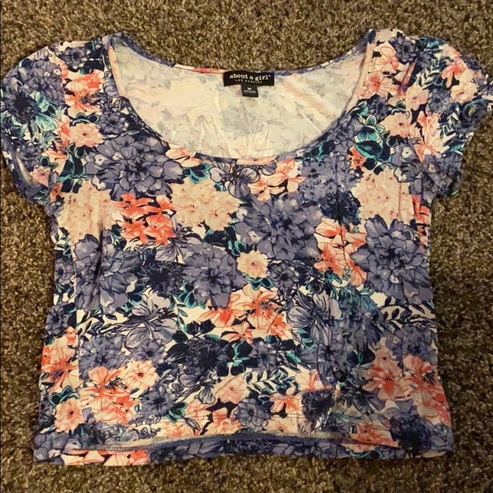 Floral crop top